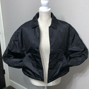 Hudson Black Boxy Crop Jacket S